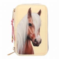 Penal med hestehode, 3 rom, gul