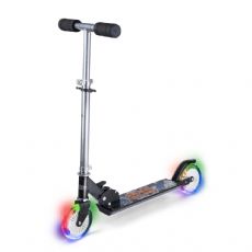 Scooter med LED-lys, sort