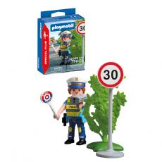 Politimann med speedometer