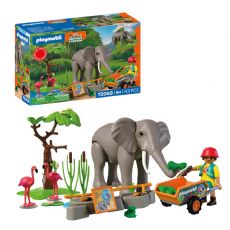Elefant med dyrepasser