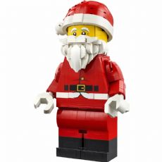 Oppskalert minifigur av julenissen