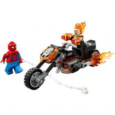 Spider-Man vs Ghost Rider p� motorsykkel