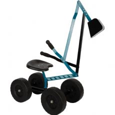 Gravemaskin p� hjul, bl�