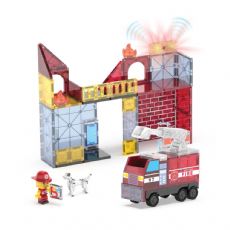 Magna Tiles brannstasjon 50 deler