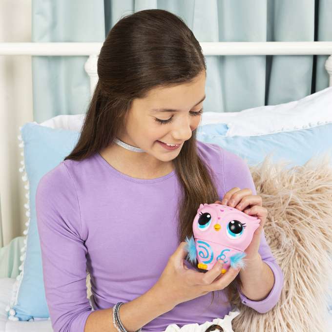 Owleez Owl Pink - Owleez interaktiv fugl 53359 Shop - Eurotoys - Leker ...