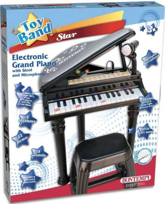 Elektronisk piano med mikrofon Bontempi musikkinstrumenter Elektronisk piano med mikrofon Bontempi musikkinstrumenter