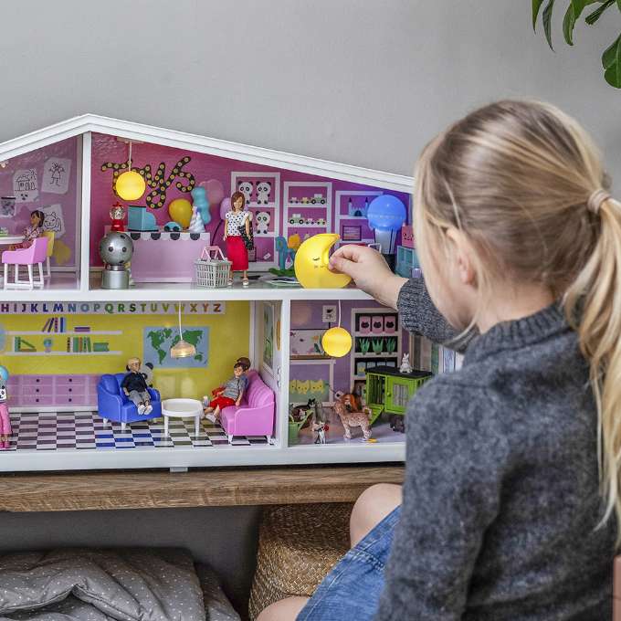 Lundby 2 rislamper med batteri Lundby lamper tilbehør Lundby 2 rislamper med batteri Lundby lamper tilbehør