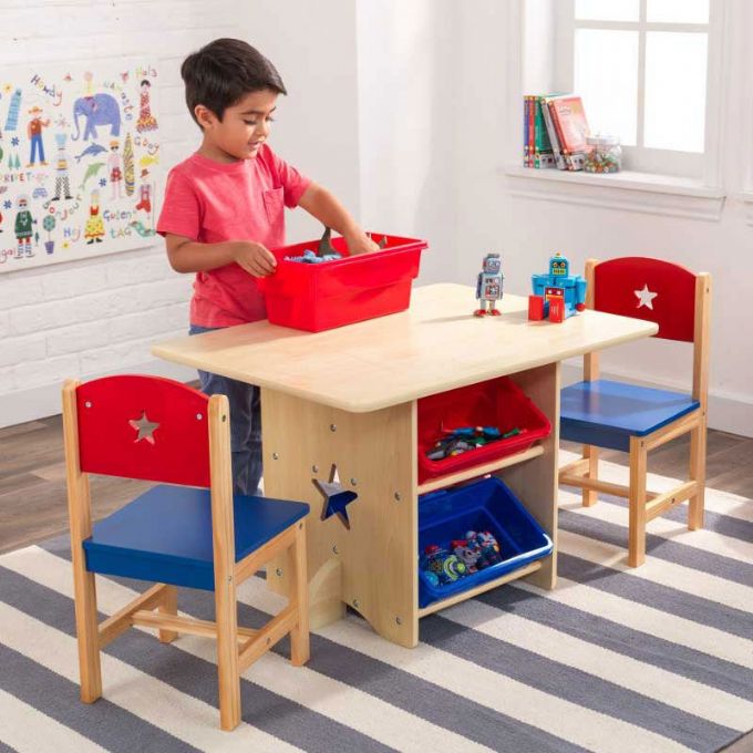 Stjerne lekebord med 2 stoler Kidkraft Barnemøbler 26912 Shop KidKraft Bord med 2 stoler stjerne | vidaXL.no