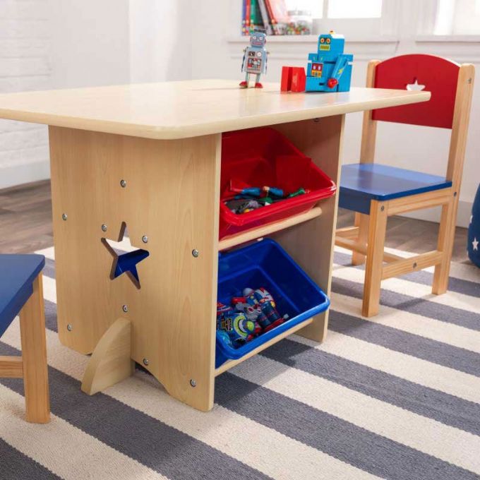 Stjerne lekebord med 2 stoler Kidkraft Barnemøbler 26912 Shop KidKraft Bord med 2 stoler stjerne | vidaXL.no