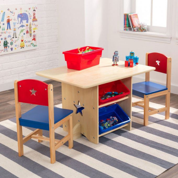 Stjerne lekebord med 2 stoler Kidkraft Barnemøbler 26912 Shop KidKraft Bord med 2 stoler stjerne | vidaXL.no