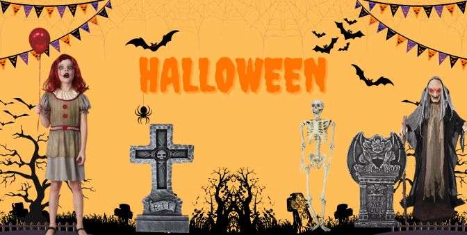 Halloweenkostyme og tilbehr